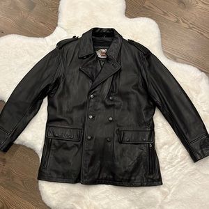 Harley-Davidson 3/4 length Black Leather Jacket